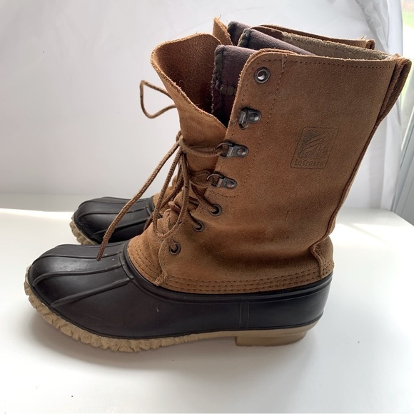 LaCrosse Vintage Women’s Leather Duck Boots Removable Liner - Picture 1 of 16